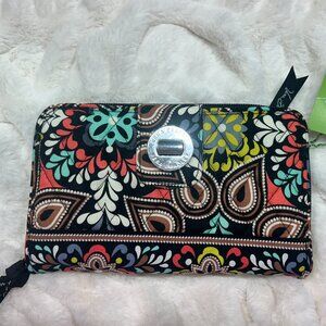 Brand New Vera Bradley RFID Turnlock Wallet in Sierra